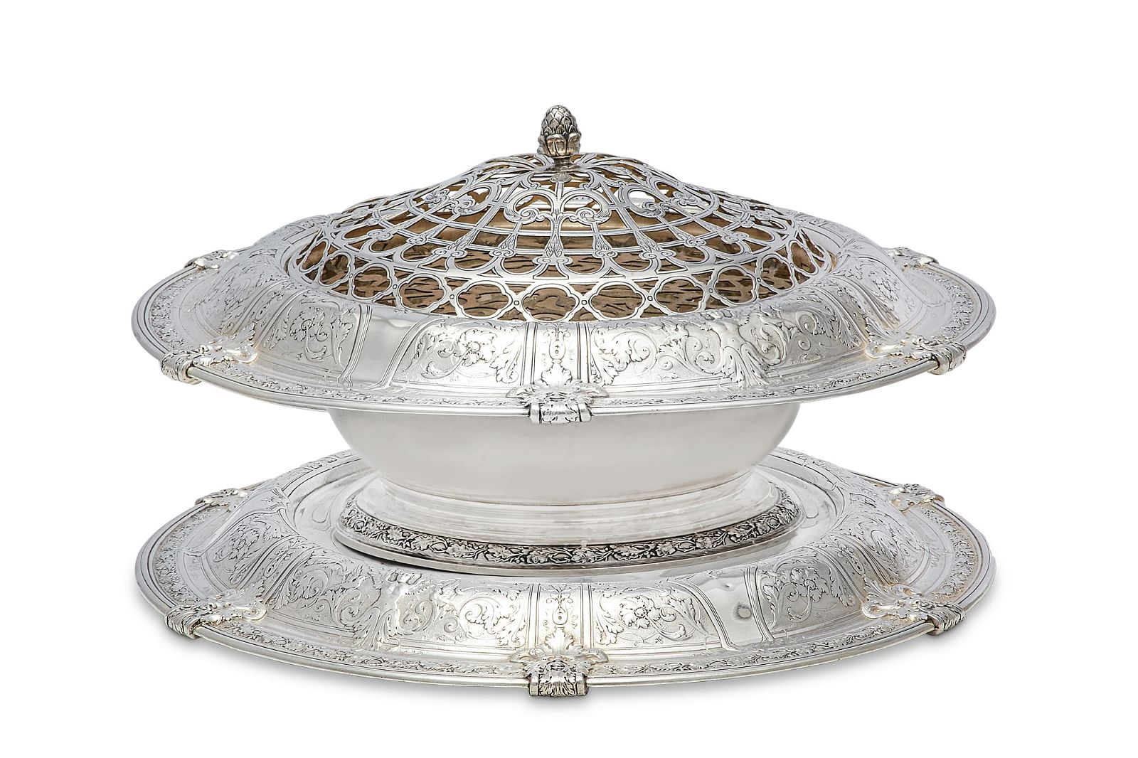 A GORHAM STERLING SILVER CENTER