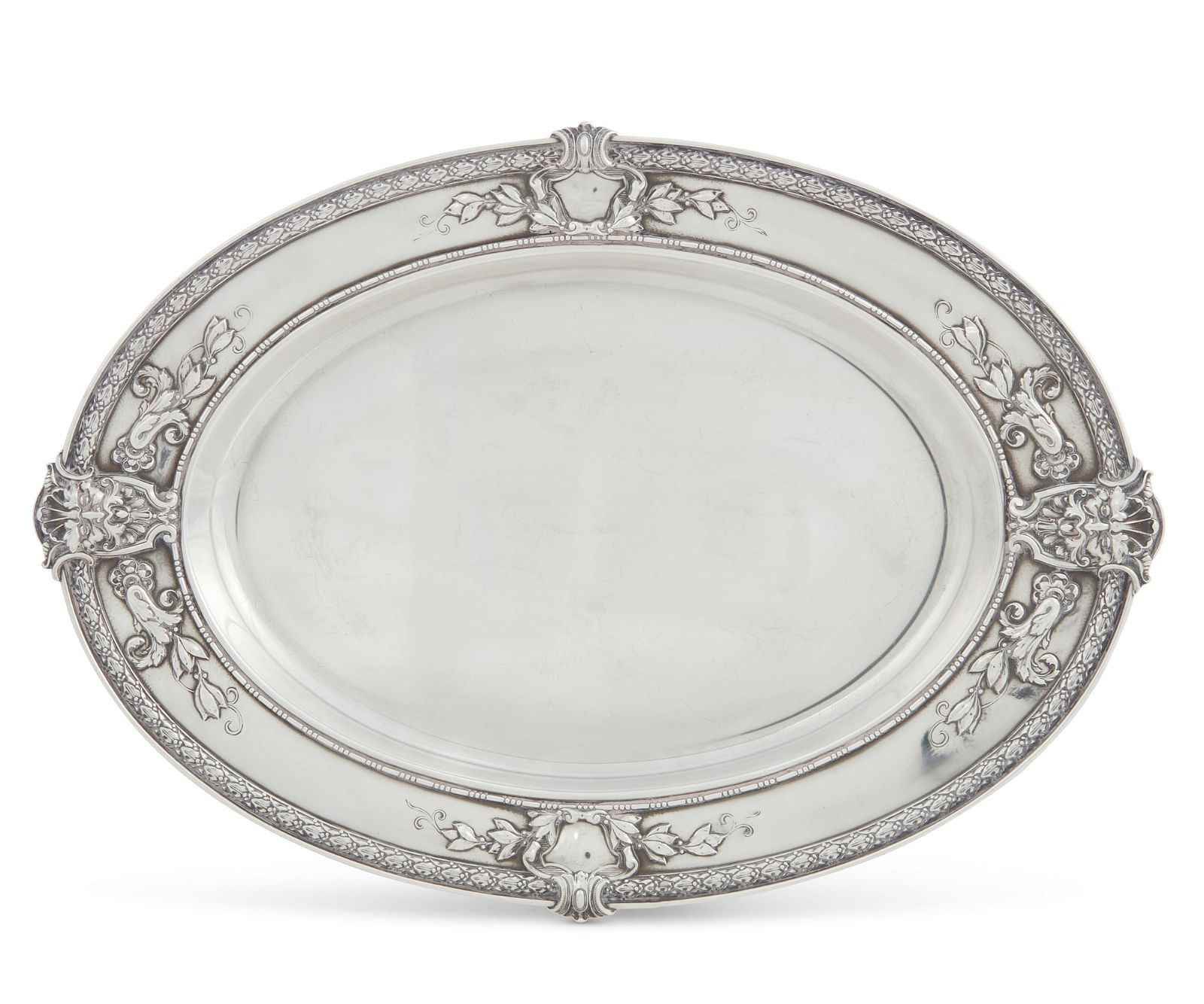 A GORHAM STERLING SILVER OVAL