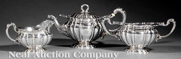 A Gorham Sterling Silver Tea Set