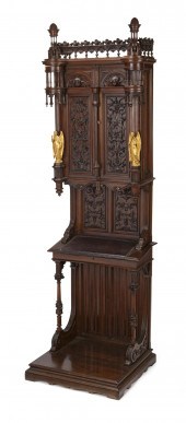 A GOTHIC-REVIVAL CARVED RELIQU