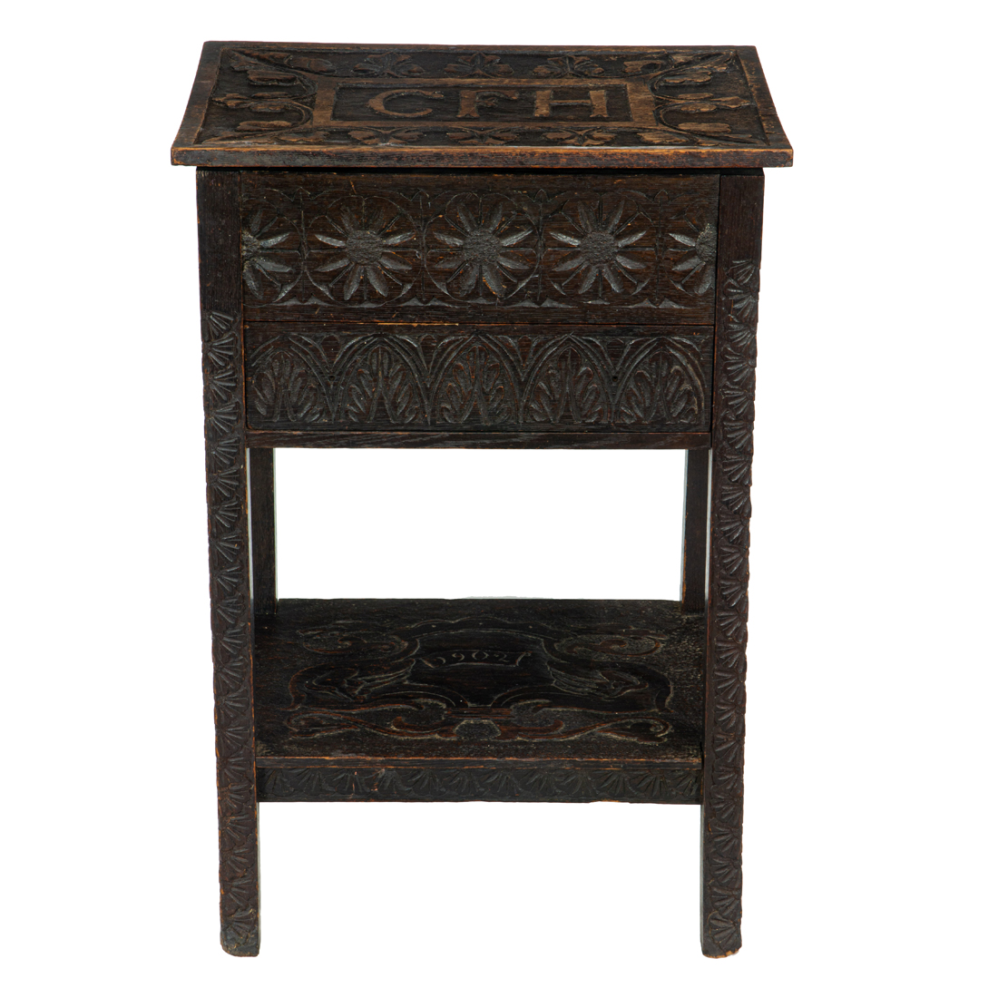 A GOTHIC REVIVAL CHEST A Gothic