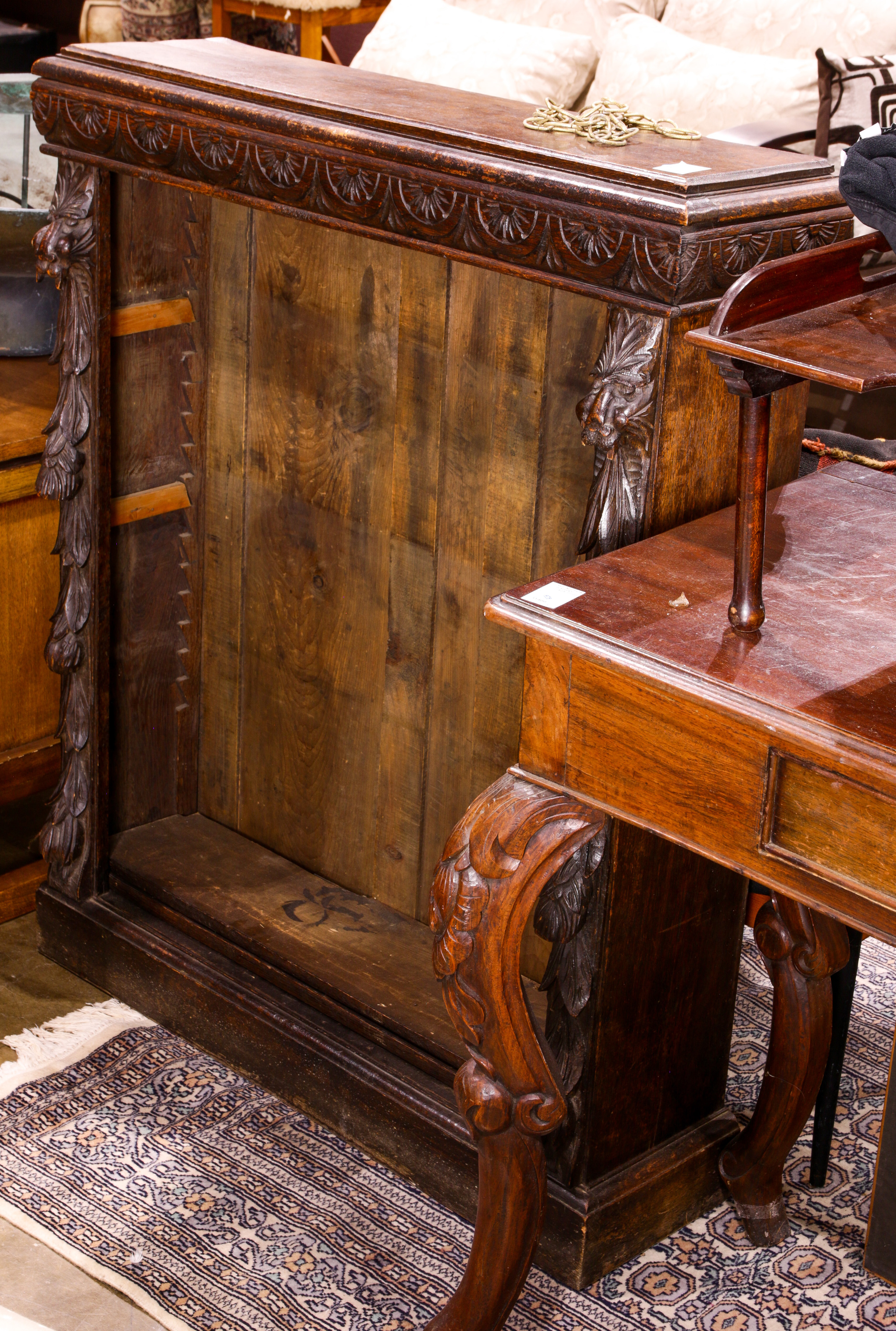 A GOTHIC REVIVAL STYLE BOOKCASE A