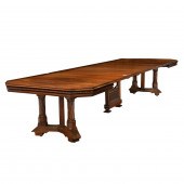 A GOTHIC REVIVAL STYLE MAHOGAN