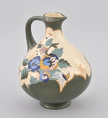 A Gouda Pitcher With a curving