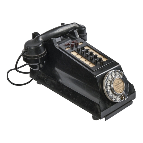 A GPO black Bakelite Intercom