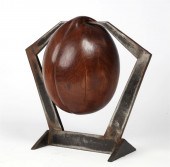 A GRAIL DOUGLAS CARVED WOOD PO