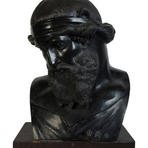 A Grand Tour Bronze Bust of