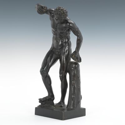 A Grand Tour Bronze of a Satyr with