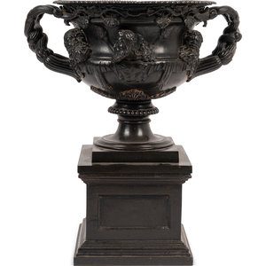 A Grand Tour Bronze Warwick Vase