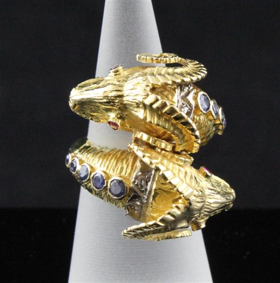 A Greek 18ct gold diamond