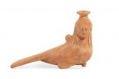 A GREEK TERRACOTTA SIREN BALSA