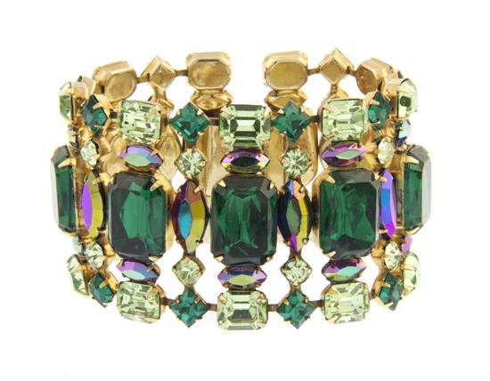 A Green and Purple Rhinestone