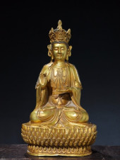 A GREEN TARA STATUE<br>A GREEN