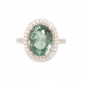 A GREENISH BLUE TOURMALINE, DI