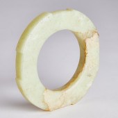A Greenish-Yellow Jade Cong, L