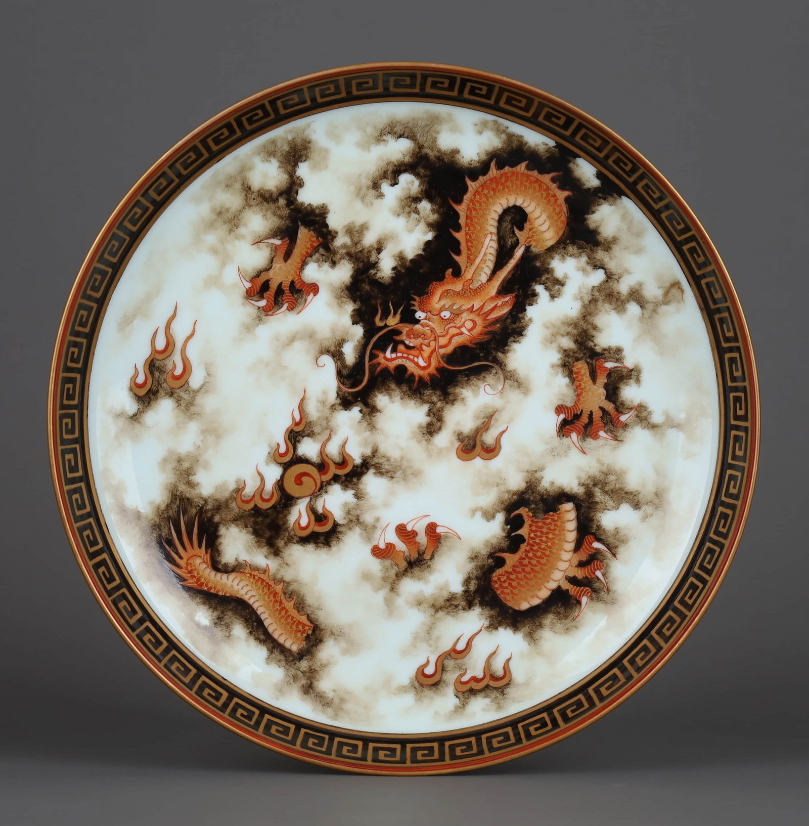 A GRISAILLE AND IRON-RED GILT