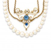 A GROUP GEMSTONE NECKLACES A g