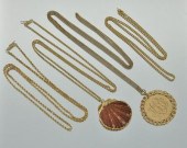 A Group Lot of Gold Chains and