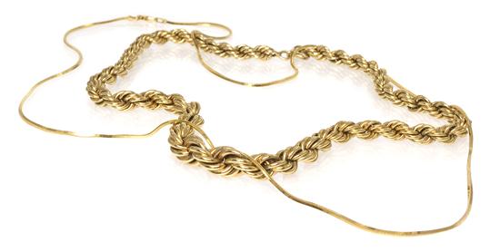 *A Group of 14 Karat Yellow Gold