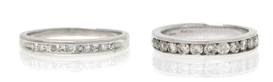 A Group of 14 Karat White Gold