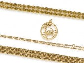 A Group of 14 Karat Yellow Gol