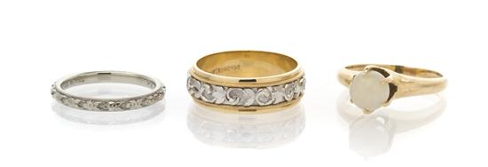 A Group of 14 Karat Gold Rings