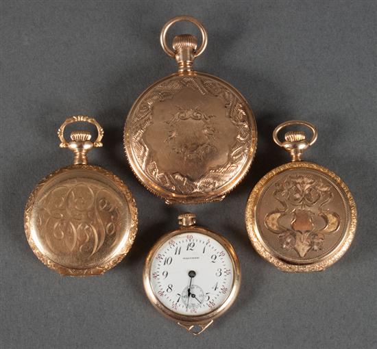 A group of 14K gold pocket