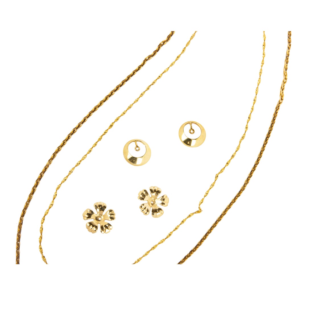 A GROUP OF 14K GOLD JEWELRYA