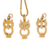 A GROUP OF 14K GOLD PENDANTS A