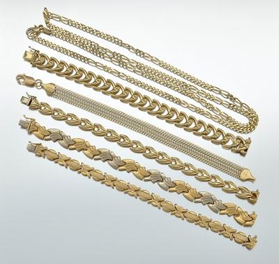 A Group of 14k Gold Jewelry