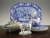 A group of 19th century blue a