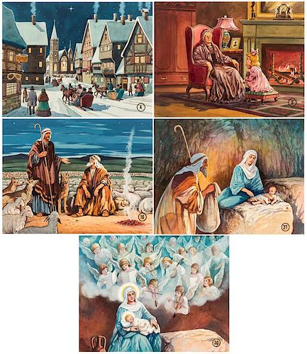 A GROUP OF 36 PAINTINGS BY