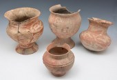 A GROUP OF 4 BAN CHIANG VESSEL