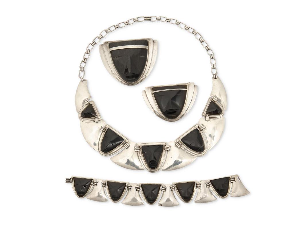 A GROUP OF ABRAHAM PAZ SILVER