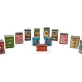 A Group of Advertising Tea Tin
