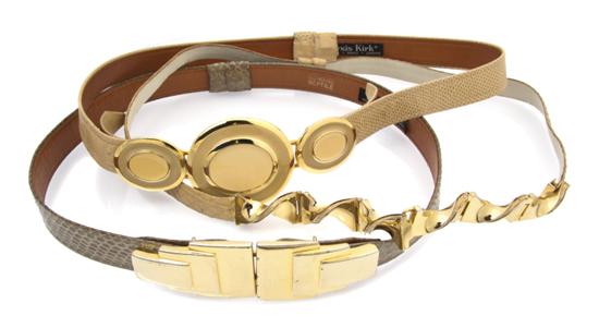 A Group of Alexis Kirk Belt Buckles