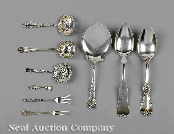 A Group of American Coin Silver and