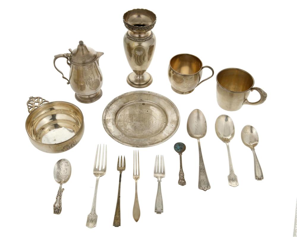 A GROUP OF AMERICAN STERLING SILVER