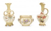 A GROUP OF AMPHORA ART POTTERY