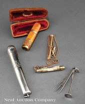 A Group of Antique Cigar Items