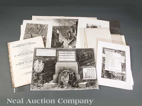 A Group of Antique Piranesi