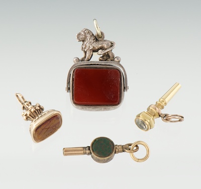 A Group of Antique Watch Fobs and