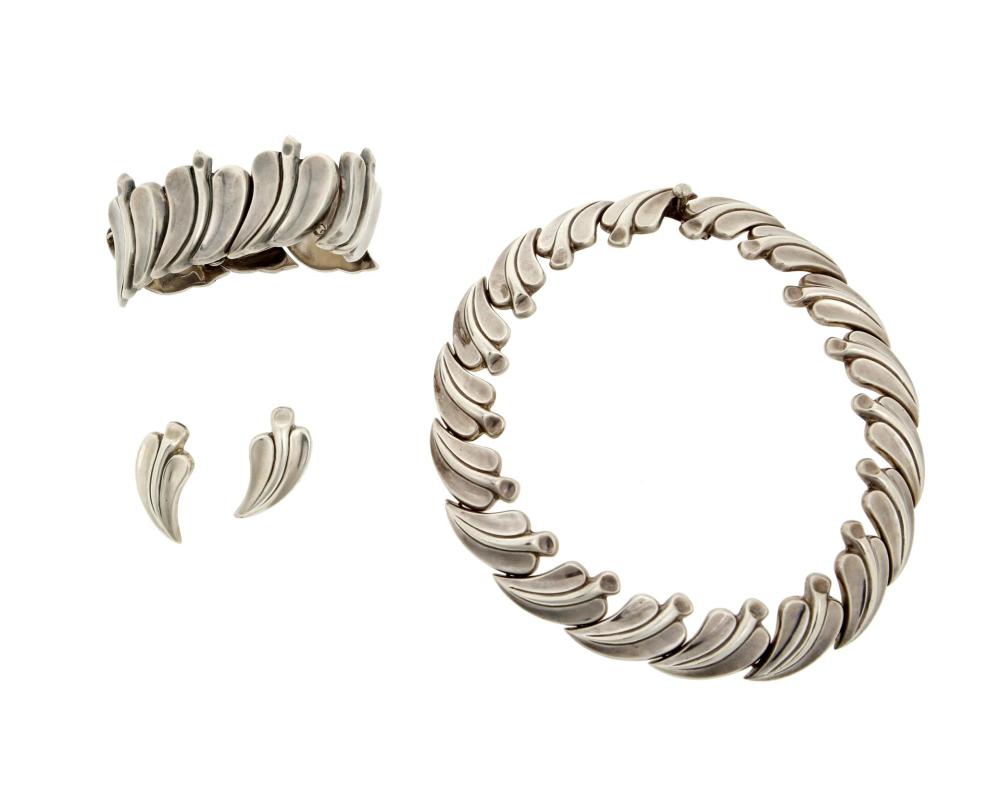 A GROUP OF ANTONIO PINEDA SILVER
