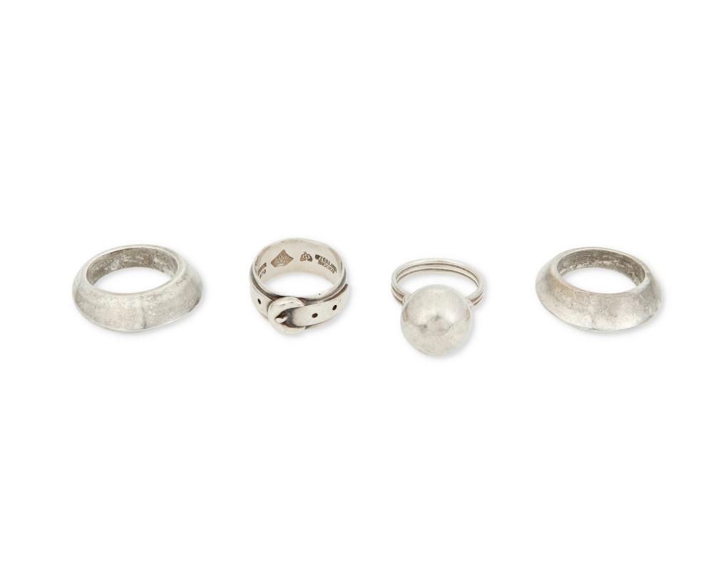 A GROUP OF ANTONIO PINEDA SILVER