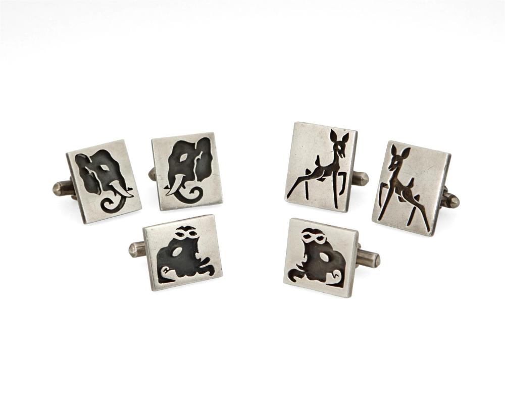 A GROUP OF ANTONIO PINEDA SILVER