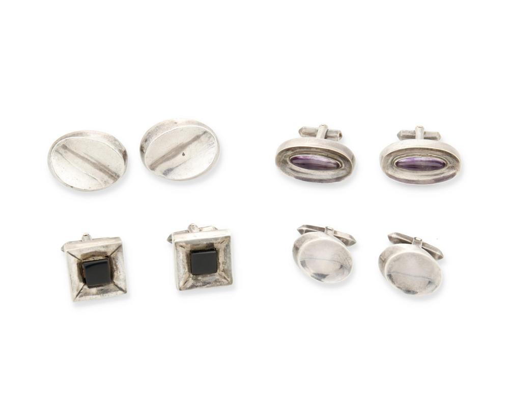 A GROUP OF ANTONIO PINEDA SILVER
