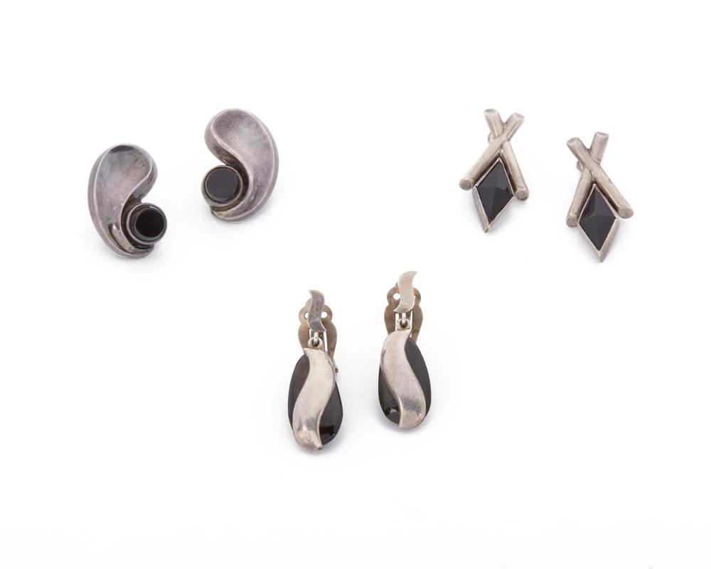 A GROUP OF ANTONIO PINEDA SILVER