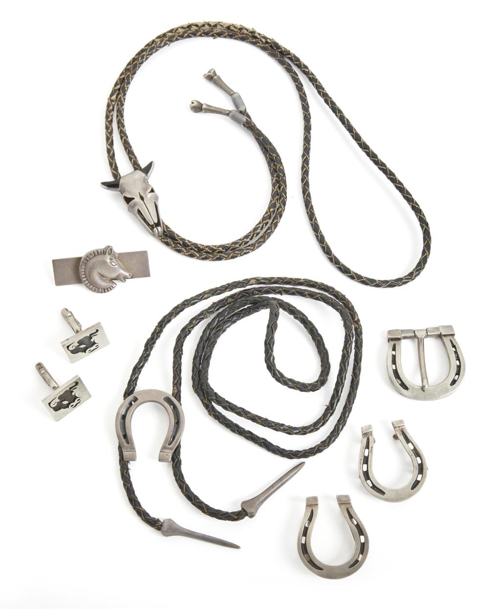 A GROUP OF ANTONIO PINEDA SILVER
