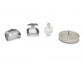 A GROUP OF ART GLASS VANITY IT
