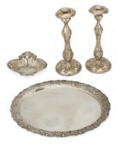 A GROUP OF ART NOUVEAU STERLIN